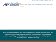 Tablet Screenshot of meridianhealthcenter.com